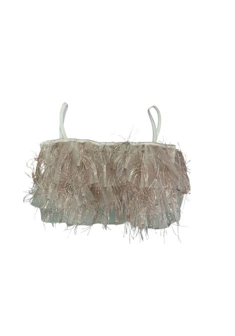 Top con frange A' LAPAGE | 25SAGTOP00090ROSA